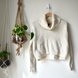 Express Oversized Knit Cowl Neck Sweater Small